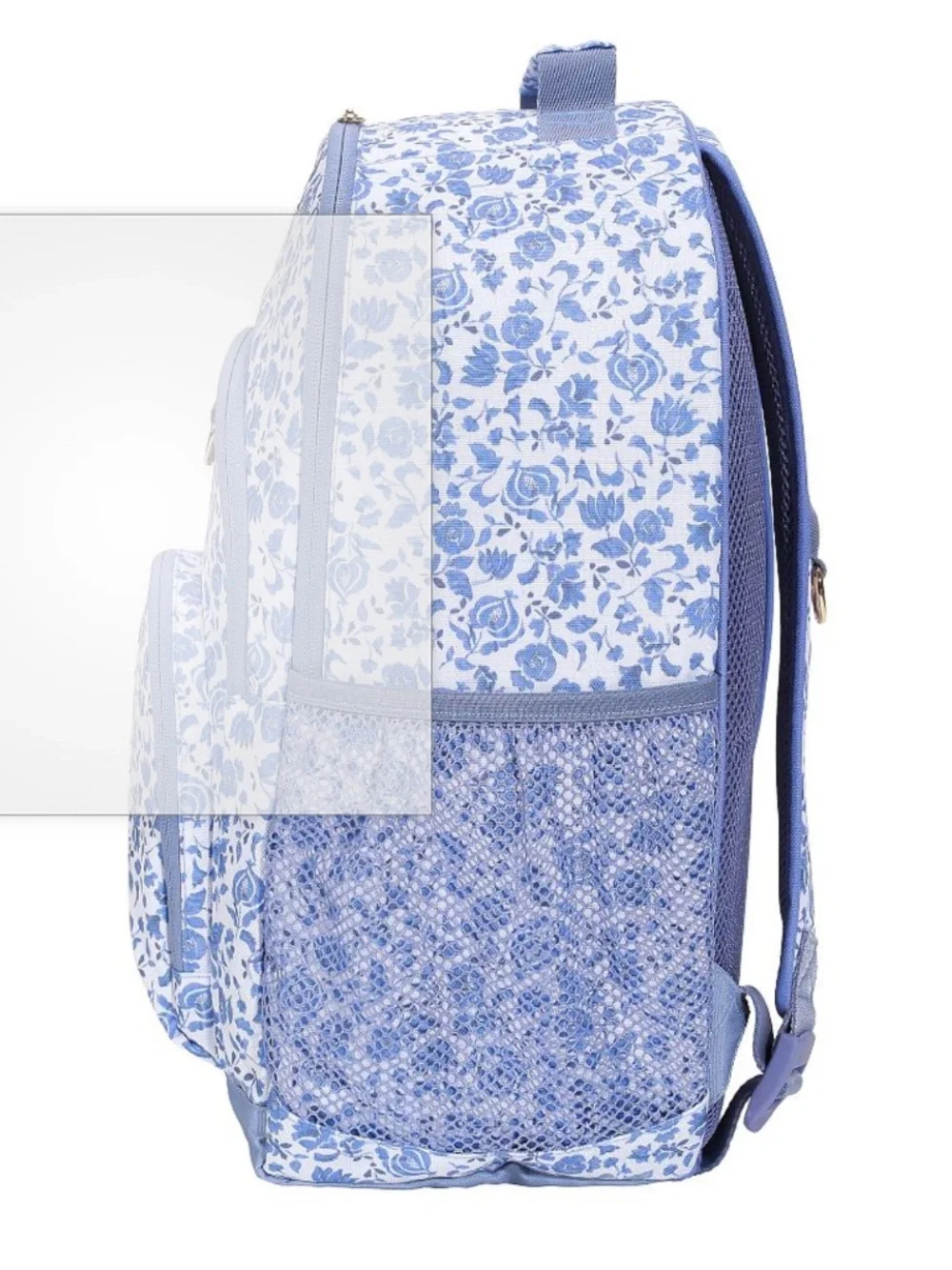 Pottery Barn Teen floral blue Gear Up Large Backpack